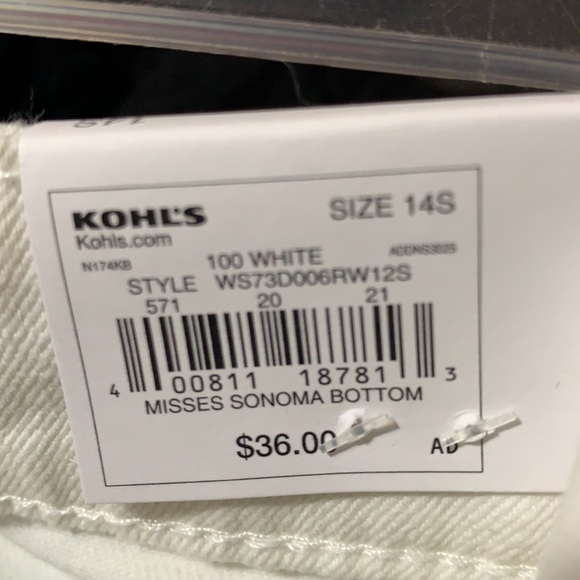 New with tags White denim slacks. - Picture 6 of 7